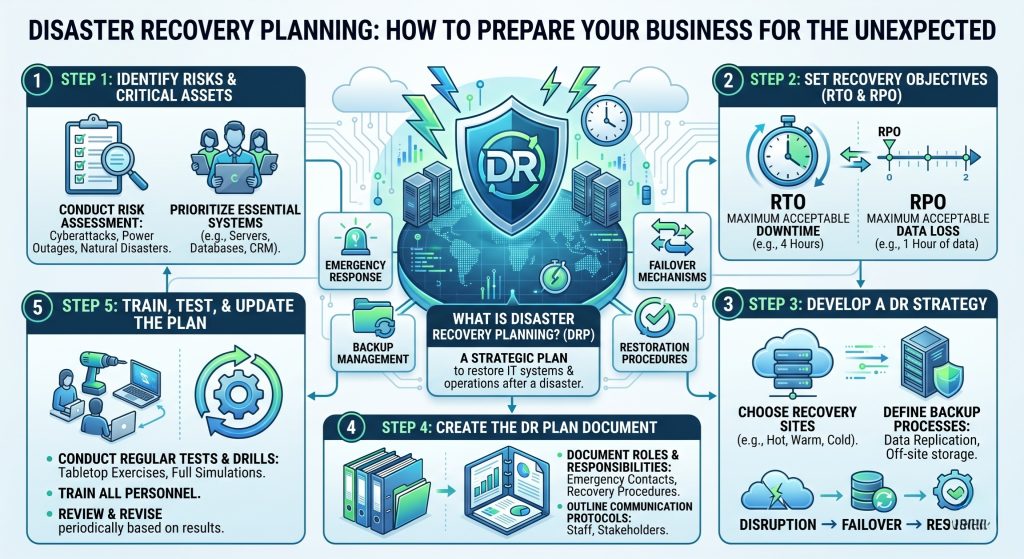 Disaster Recovery Planning How to Prepare Your Business for the Unexpected IT Solutions In KSA Disaster Recovery Planning How to Prepare Your Business for the Unexpected IT Solutions In KSA